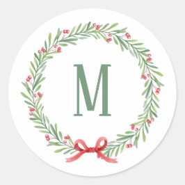 Anpassbare Weihnachtsbriefe und Geschenkklammer Runder Aufkleber