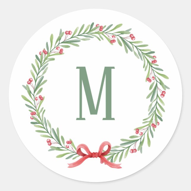 Anpassbare Weihnachtsbriefe und Geschenkklammer Runder Aufkleber (Vorderseite)