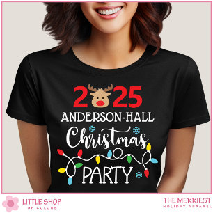 Anpassbare Weihnachtsfeier für die Familie T-Shirt