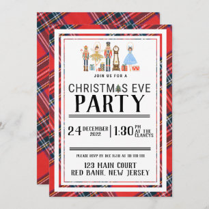 Anpassbare Weihnachtsnachtsnachtsnachtsnahrungsmit Einladung