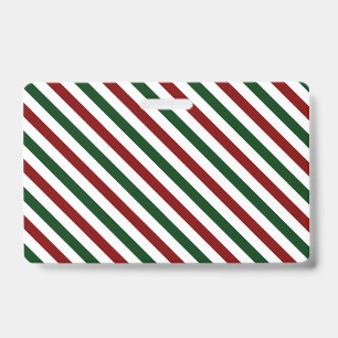 Anpassbare Weihnachtsstreifen Ausweis