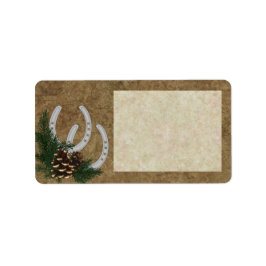 Anpassbare Western-Adresskleber Adressaufkleber