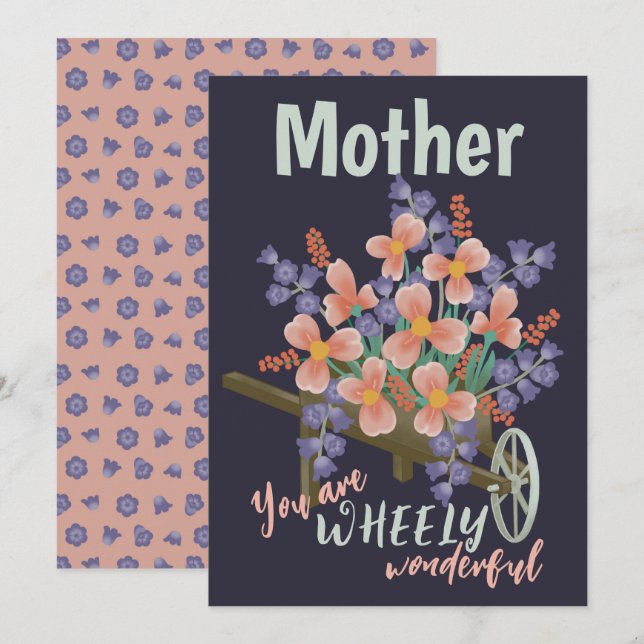 Anpassbare "WHEELY beautiful" - Grußkarte Feiertagskarte (Vorne/Hinten)