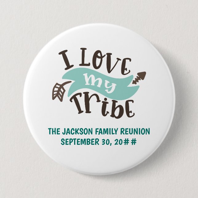 Anpassbare Wiedersehen-Liebe für die Stammfamilien Button (Vorderseite)