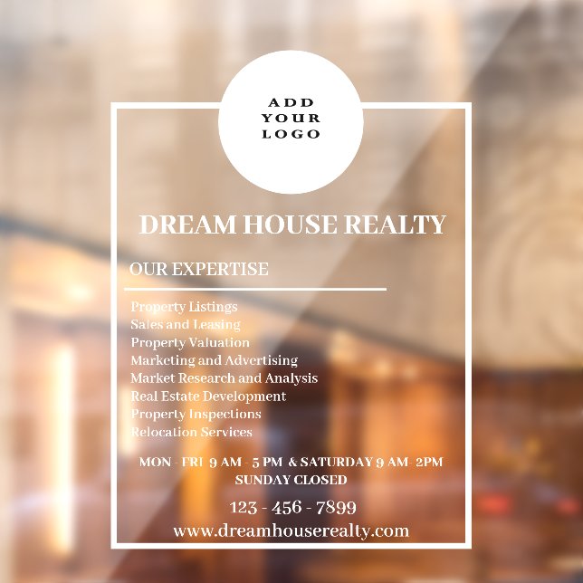 Anpassbare Windows-Decks für Real-Anwesen Fensteraufkleber (Blatt 2)