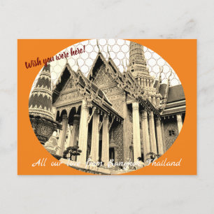 Anpassbare Wünsche Sie waren hier Postkarte