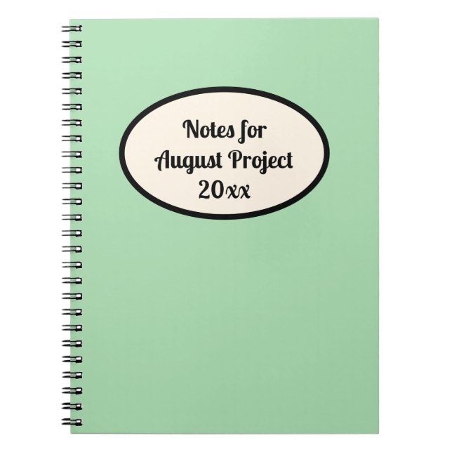 anpassbare Zeitschrift Notizblock (Vorderseite)