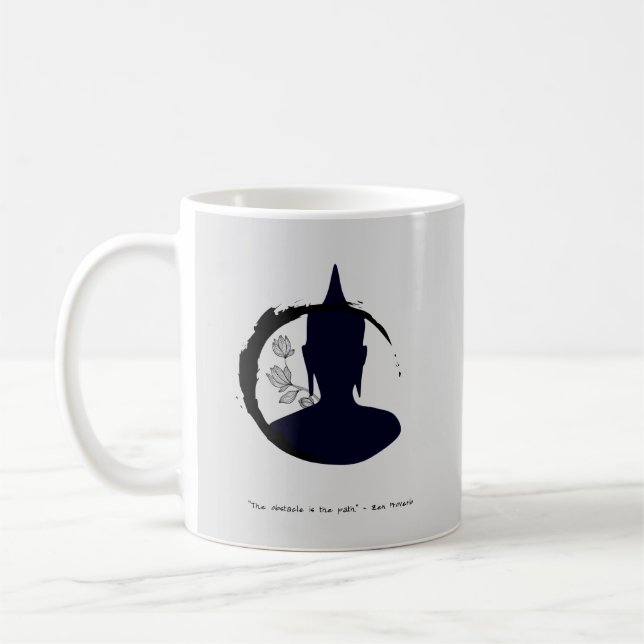 Anpassbare Zen-Tasse mit Personalisierter Meldung Kaffeetasse (Links)