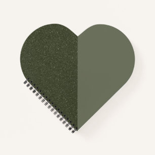 Anpassbare Zwei-Tone-Herz-Spiral-Notebook Notizbuch