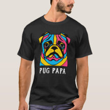 anpassbarer 3-Töner-Mops-T - Shirt