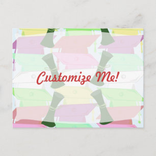 Anpassbarer Abschluss Ankündigungspostkarte