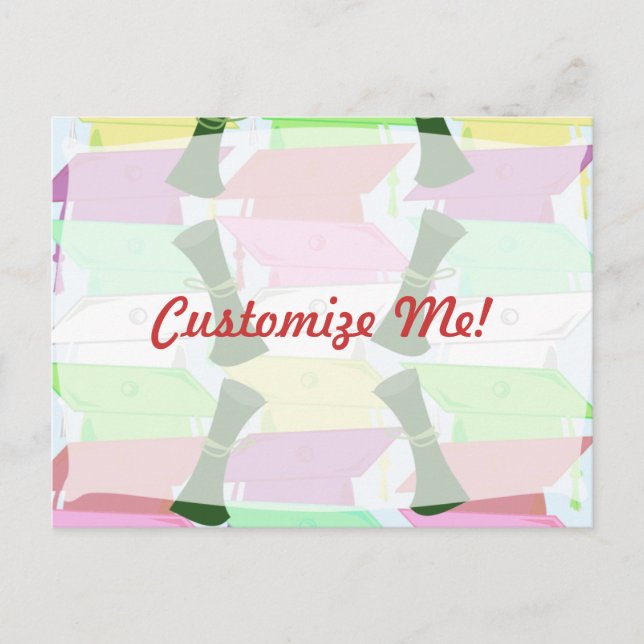 Anpassbarer Abschluss Ankündigungspostkarte (Vorderseite)