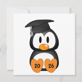 Anpassbarer Absolvent Pinguin Einladung