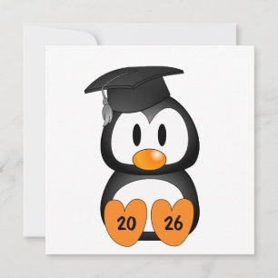Anpassbarer Absolvent Pinguin Einladung