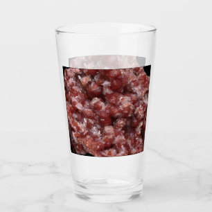 Anpassbarer Andradit-Granat und Calcit-Kristall Glas