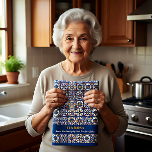 Anpassbarer Azulejo Sass Geschirrtuch