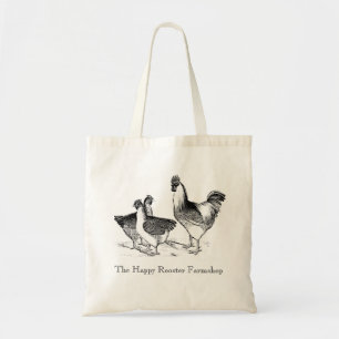 Anpassbarer Bauernhof-Laden vintage Huhn Tragetasche