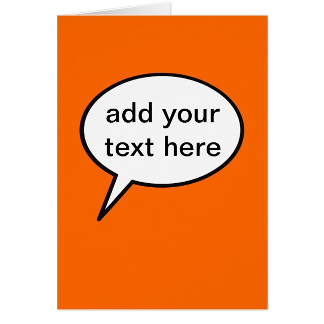 anpassbarer Cartoon-Sprechballon (Vorne)