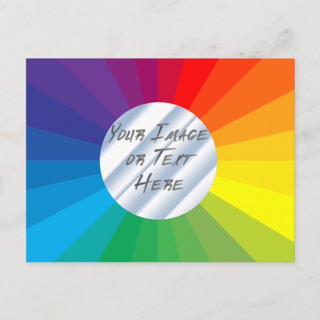 Anpassbarer Circle Frame: Sammlung von Frequenzen Postkarte (Vorderseite)