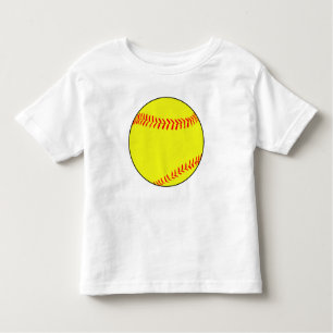 Anpassbarer Fastpech-Softball-Kleinkind-T - Shirt