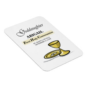 Anpassbarer, Firmpatin-First-Communion-Kelch Magnet