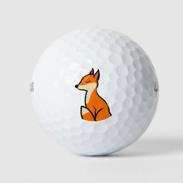 Anpassbarer Fox Golfball (Vorderseite)