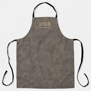 Anpassbarer Friseur-Stylist: Ausgefeiltes Taupe-De Schürze