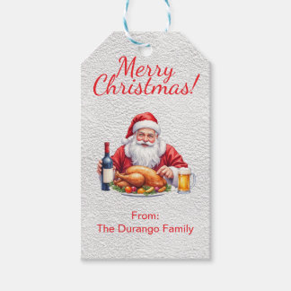 Anpassbarer fröhlicher Weihnachtsmann Weihnachtsfe Geschenkanhänger