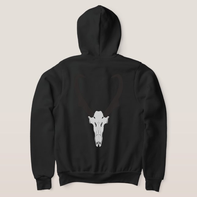 Anpassbarer Gabelbock-Schädel Hoodie (AblageHinten)