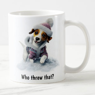 Anpassbarer gemütlicher Jack-Russell-Terrier-Schne Kaffeetasse