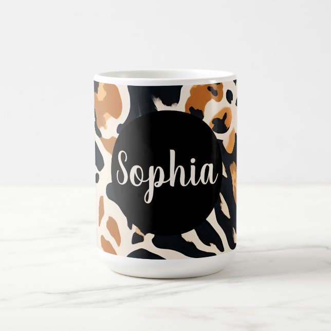 Anpassbarer Giraffenaufdruck Kaffeetasse (Mittel)