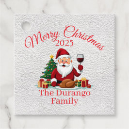 Anpassbarer Glücklicher Weihnachtsmann Weihnachten Geschenkanhänger