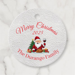 Anpassbarer Glücklicher Weihnachtsmann Weihnachtse Geschenkanhänger