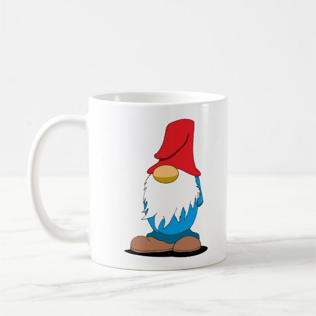 Anpassbarer Gnom-Becher Kaffeetasse (Links)