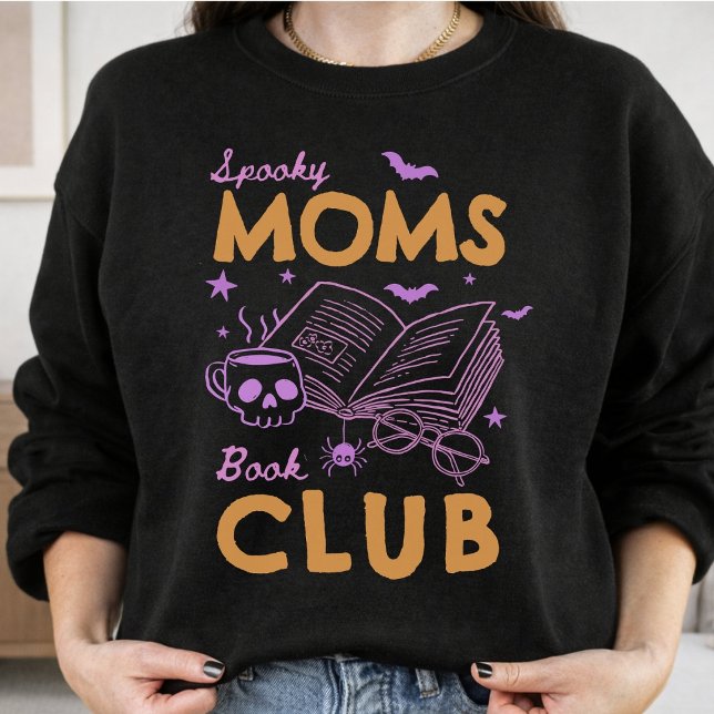 Anpassbarer Gruseliger Mütter Buchclub Lustiger Ha Sweatshirt (Von Creator hochgeladen)