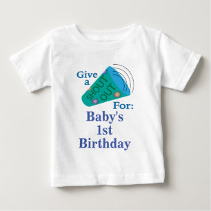 Anpassbarer Gruß Baby T-shirt