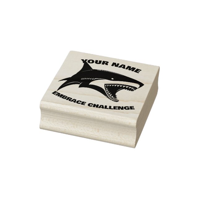 Anpassbarer Hai Gummistempel (Stempel)