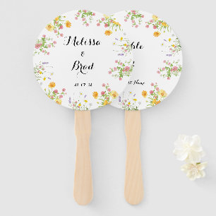 Anpassbarer Händefan für Hochzeiten - bearbeitbare Fächer