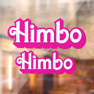 Anpassbarer Himbo Fensteraufkleber