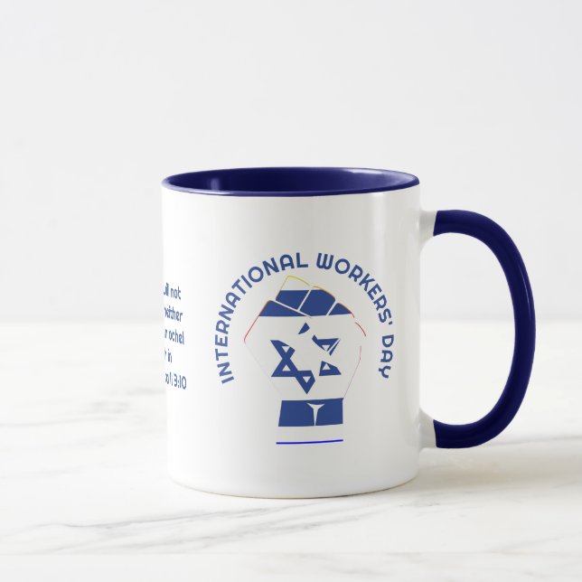 Anpassbarer ISRAEL-ARBEITTAG Tasse (Rechts)
