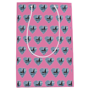 Anpassbarer John Coe Orca Schwertwal Rosa Mittlere Geschenktüte