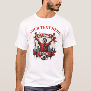 Anpassbarer Kanada Fußballteam-Anhänger T-Shirt
