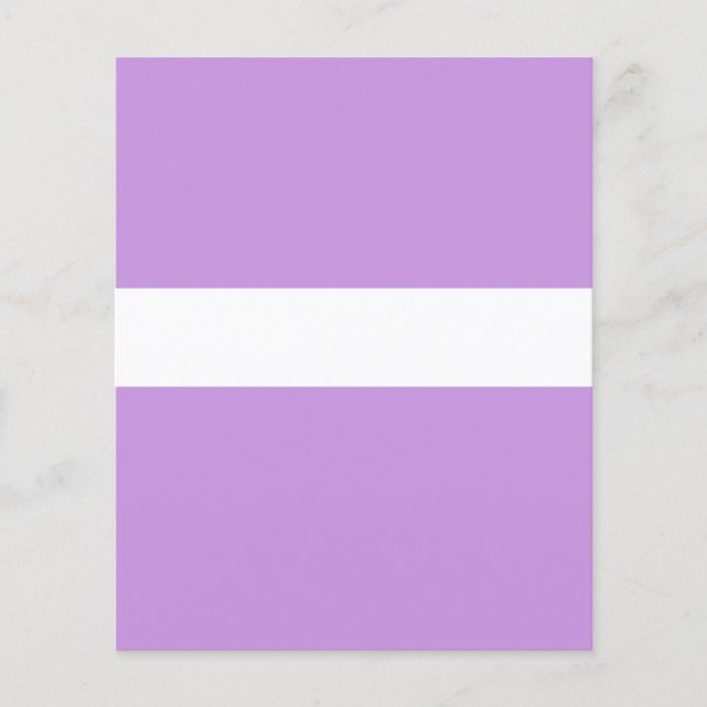 ANPASSBARER Lavendel und weißer Flyer (Vorne)