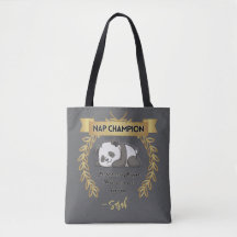 Anpassbarer Lustiger Panda-Nicker-Champion