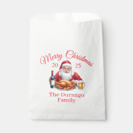 Anpassbarer lustiger Weihnachtsmann Weihnachtsfeie Geschenktütchen
