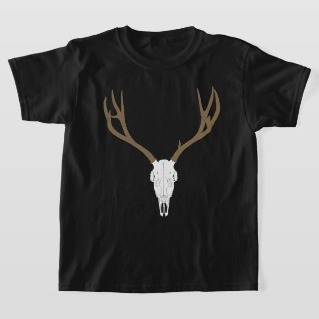Anpassbarer Maultierhirsch-Schädel T-Shirt (Ablage )