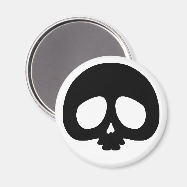 Anpassbarer Mini-Totenkopf Magnet (Vorderseite/Rückseite)