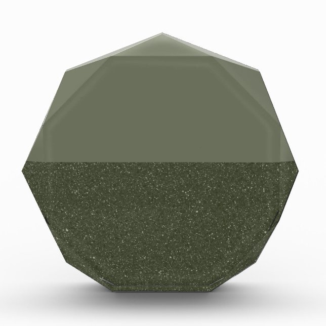 Anpassbarer Moss-Green-Duo-Foto-Block Fotoblock (Vorderseite)
