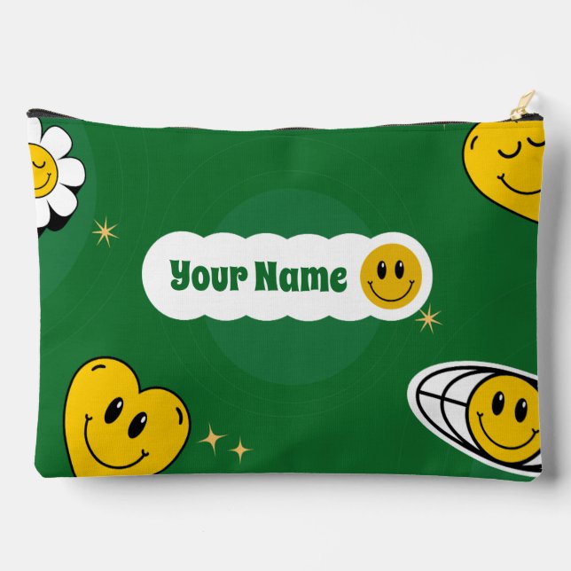 Anpassbarer Name auf der Rückseite "Jesus Liebe Yo Zubehörtasche (Rückseite)