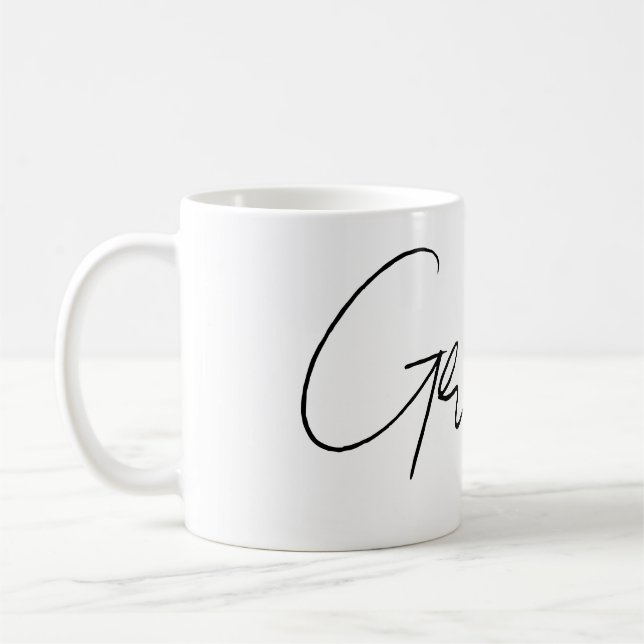 Anpassbarer Name  Kaffeetasse (Links)